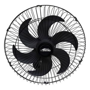 Ventilador Parede Oscilante 50cm Turbão 6 Pás Preto