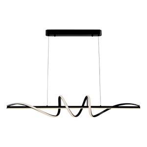 Pendente Led Preto 3 em 1 Espiral Moderno Bivolt 100x18 Nitrolux