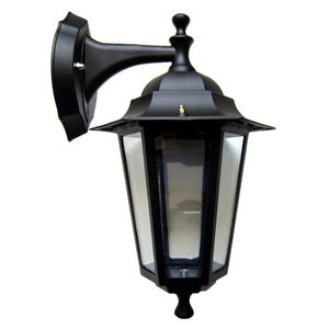 Arandela Colonial Preto Base para Cima 60w E27