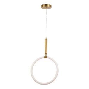 Lustre Pendente Lp-101a Moderno Dourado 15w 3000k