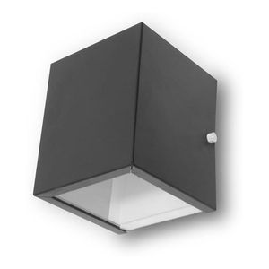 Luminária Arandela Frisada Efeito Parede Dois Fachos Box Voltagem:110V 220V (Bivolt);Cor:Preto