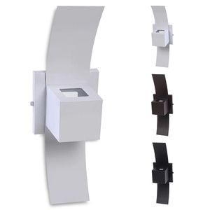 Arandela Luminária Aba Externa Parede Muro Efeito 2 Focos ARANDELA:Branco