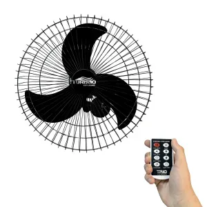 Ventilador De Parede 60cm Oscilante Turbão Com Controle Trio Bivolt
