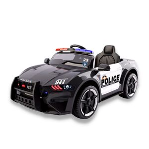 Mini Carro Elétrico Infantil Policial 12v Sirene E Megafone