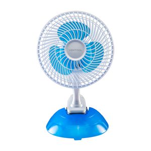 Ventilador Mini 20cm De Mesa 2 em 1 Branco E Azul Ventisol