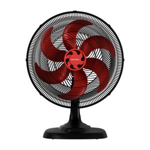 Ventilador De Mesa Ventisol Turbo Vom50 C/ 6 Pás Vermelho e Preto 50cm