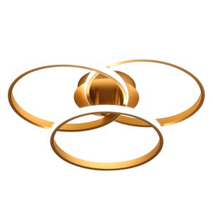 LUMINARIA SELENE 002D DOURADO 45W 3 EM 1