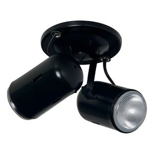 Spot Luminária Sobrepor Alumínio Para 2 Lâmpadas 60w E27 Teto Parede